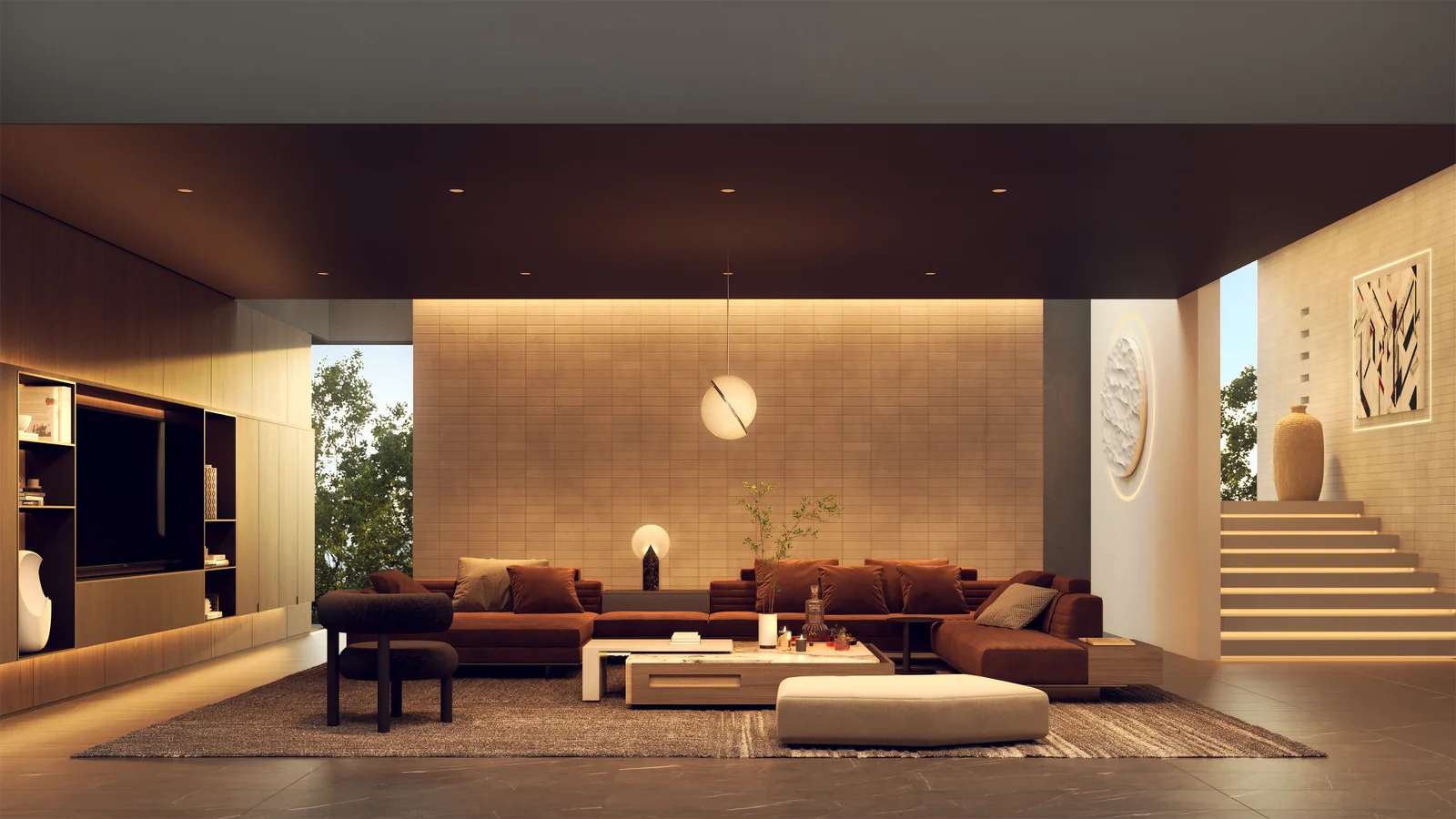 Vale_Living_Room_2700K_Lee_Broom_Crescent_Slamp